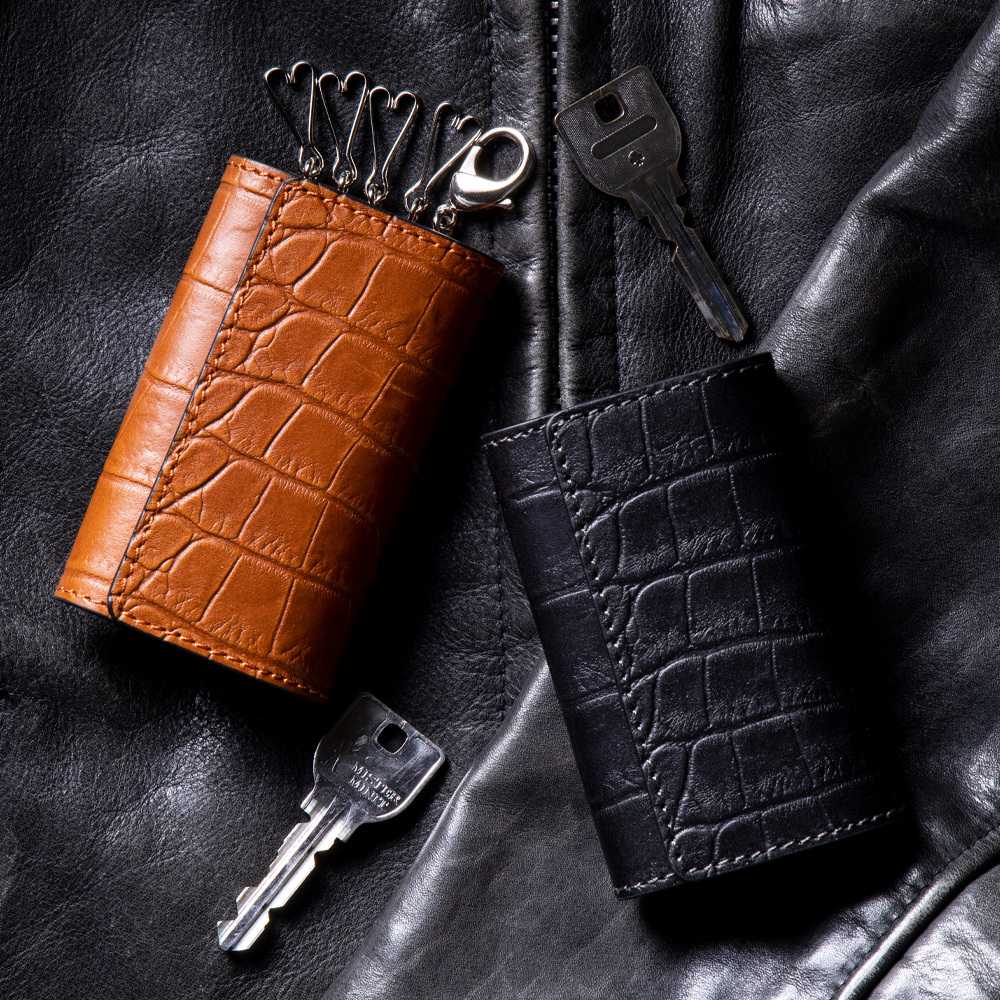 キーケースＬサイズ マットクロコ（S142）