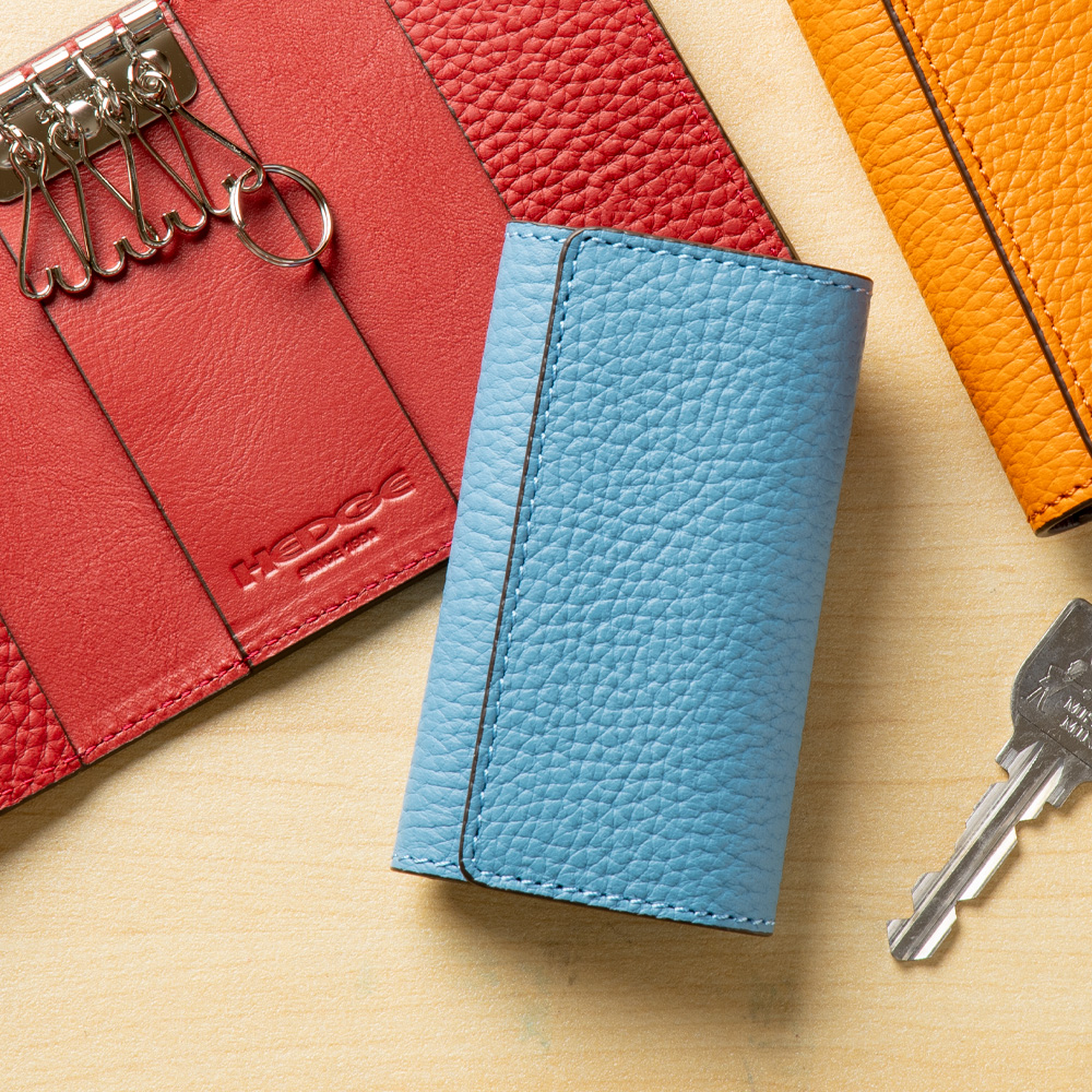 キーケース Mサイズ シュリンク型押し